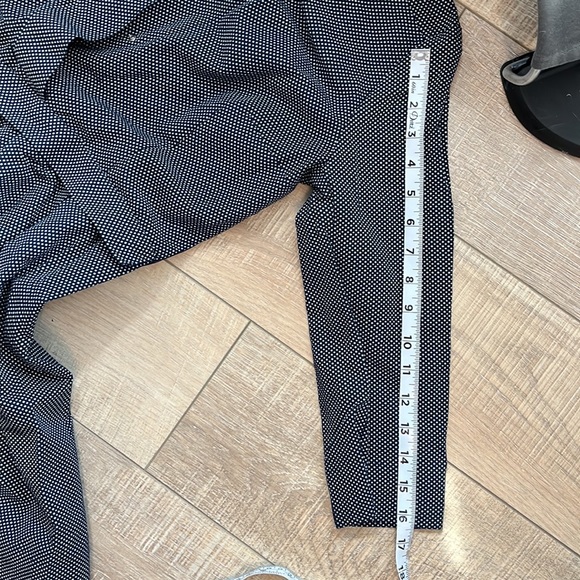 NWT Gap 3/4 sleeve button close top, side zip knee length navy blue and white 2 - Picture 9 of 12